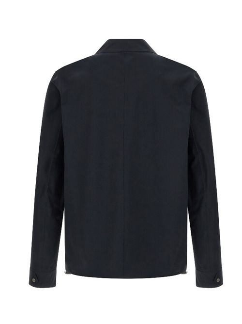 TECHNICAL FABRIC OVERSHIRT HERNO | GI000318U.12301SZ9294 BLU/GRIGIO